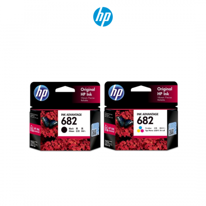 HP Genuine 682 Black & Tri-Color Ink Advantage Cartridge Set